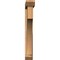Ekena Millwork Westlake Slat Smooth Bracket w/ Offset Brace, Western Red Cedar, 5 1/2"W x 34"D x 40"H BKT0604X34X40WTL06SWR - alternate 2